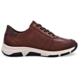Remonte Womens D1S06 Leather Sneaker In Cognac