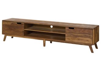 Massivmoebel24 Mobile Tv Sheesham Naturale Sabbiato 220x40x48 (bxtxh) Montato Parzialmente Malm&ouml; 2 224
