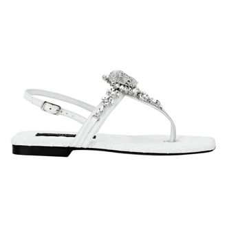 Philipp Plein Dames, Schoenen, Wit, Maat: 35 EU Leer