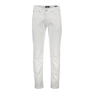 Gardeur Broeken, Heren, Wit, W40 L32, Denim, Witte Denim Jeans