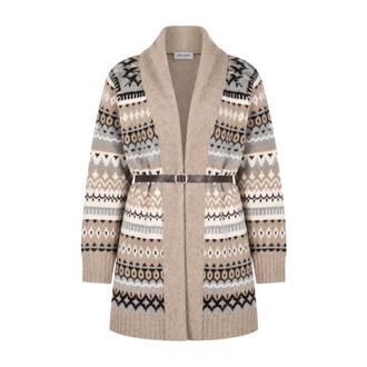 Gran Sasso Cardigan - Dames - Truien - Beige - Maat: XS