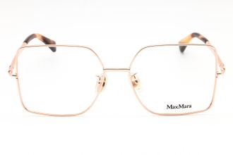 Max Mara MM5098H Rectangular Metal Eyeglasses - Rose Gold