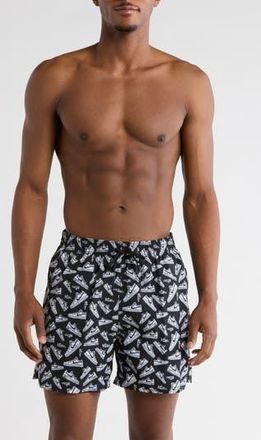 Nike 5-Inch Volley Swim Trunks in Black at Nordstrom Rack, Size Xx-Large