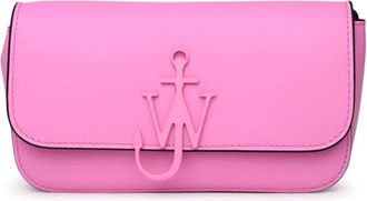 J.W.Anderson Borsa a spalla Baguette con catena e logo Anchor - - Bags - Donna - Rosa - ONE SIZE