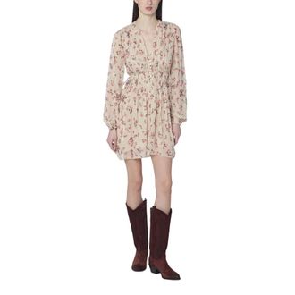 Isabel Marant Short Dresses, female, Beige, Size: S Short Dress