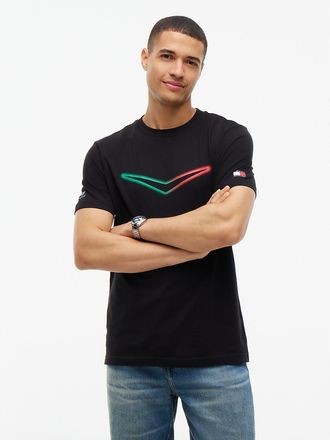 Tommy Hilfiger Mens Tommy x Cadillac F1 Team Mexico T-Shirt - Black - XXL
