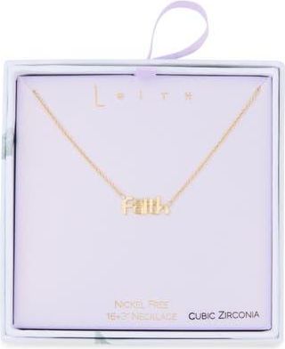 Leith Faith Pendant Necklace in Gold at Nordstrom Rack