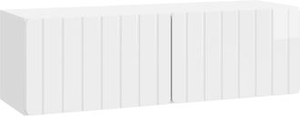 vidaXL Mueble De Tv De Pared 98 X 31 X 30 Cm Blanco Brillante Vidaxl