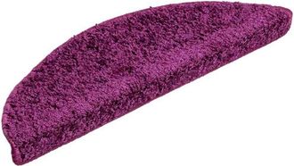 vidaXL Stair Mats 20 pcs 56x17x3 cm Violet Half Round Vidaxl
