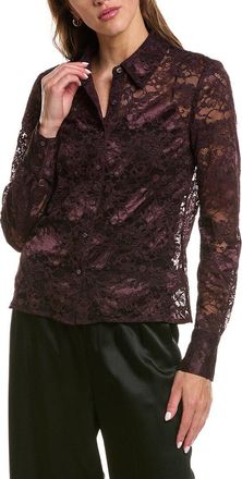 L'agence LAgence Maia Lace Button-Down Blouse