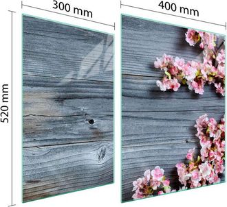 OEM Placa Protectora De Vidrio Para Estufa 70x52 Le&ntilde;a