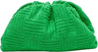 Bottega Veneta Pre-owned Clutches, female, Green, Size: ONE SIZE Pre-owned Pouch