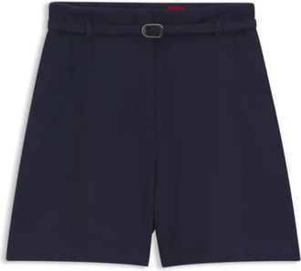 HUGO BOSS Regular-fit shorts with buckled belt