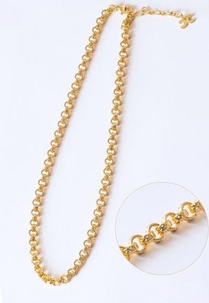 Classicharms Carved Rolo Chain Choker Necklace in Gold at Nordstrom