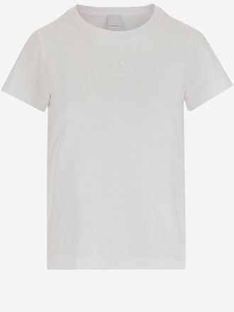 Pinko Pinko Bussolotto Baumwoll-T-Shirt mit Logo