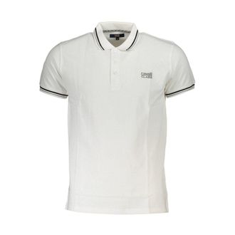 Cavalli White Cotton Men Polo Mens Shirt