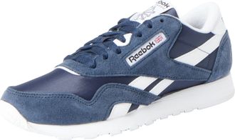 Reebok Men Classic Nylon Sneaker, Vector Navy/FTWR White/FTWR White, 10.5