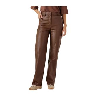 Minus Broeken, Dames, Bruin, 40 EU, Wol, Bruine Tasja Broek