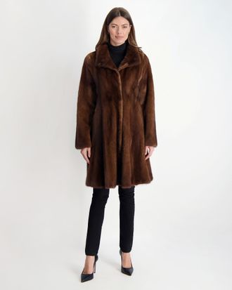 Gorski Mink Stroller with Stand Collar