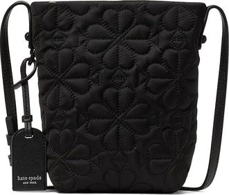 Kate Spade New York Tilly Quilted Small Crossbody Cross Body Womens Handbags Black, Leather