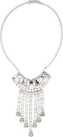 Dries Van Noten Hangerketting met Strass-steentjes - Dames - Kettingen - Grijs - ONE Size - Accessoires