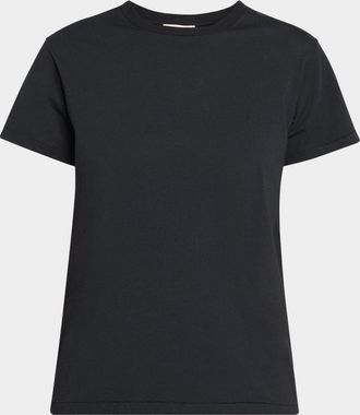 The Row Florie Short-Sleeve Cotton Top