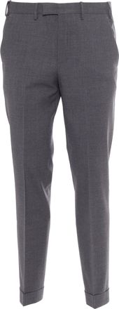 Pantaloni Torino Master, Flat Front, Diagonal Pockets, Flap Back Pockets, Turn-up
