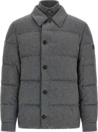 Moncler Pres Puffer Jackets Gray