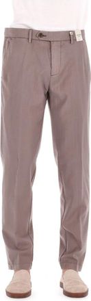Myths Pantalon in fresco lana delav&egrave; - Heren - Chinos - Paars - XL - Broeken