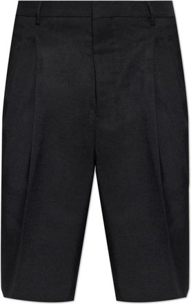 Ami Wool Shorts - Heren - Korte Broeken - Zwart - W40 - Katoen - Korte Broeken