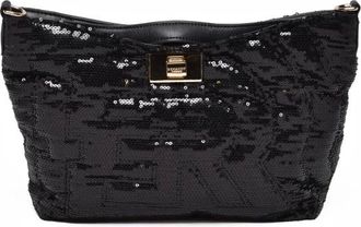 Ermanno Scervino Tassen, Dames, Zwart, ONE Size, Polyester, Rachele Schoudertas