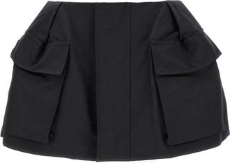 sacai Black Cargo skort