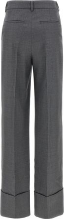 Valentino Garavani Womens Gray Virgin Wool Dress Pants