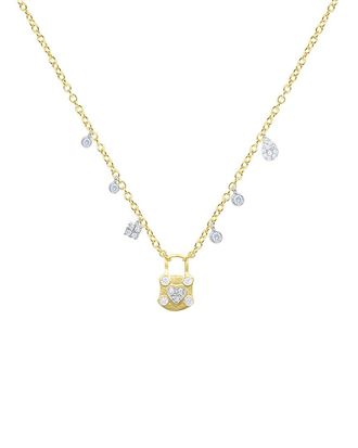 Meira T 14K 0.11 Ct. Tw. Diamond Charm Necklace