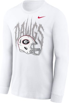 Nike Georgia 2026 White Out Dawgs Nike Mens College Long-Sleeve T-Shirt in White | NKAC10AGBN-4AD
