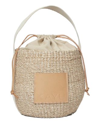 Kayu Mila Straw Bucket Bag