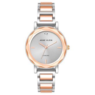Anne Klein Womens Classic Silver Dial Watch