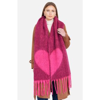 Yumi Heart Super Fluffy Scarf in Multi at Nordstrom