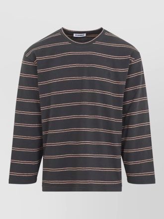 Jil Sander striped cotton long-sleeve t-shirt