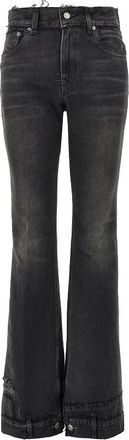 Haikure Flora Vintage Effect Jeans - Dames - Jeans - Zwart - Maat: W26 Katoen