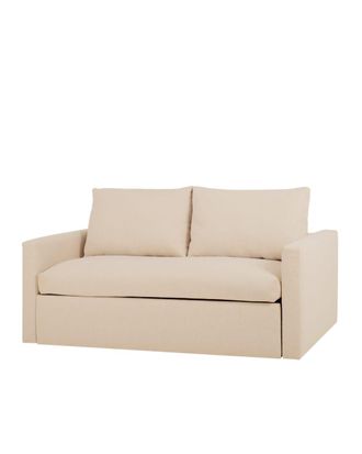 Deco Wood Sof&aacute; cama tono beige de 185x95cm