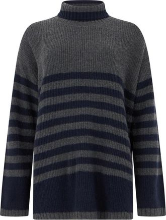 Moorer Vera - Dames - Cashmere truien - Grijs - XS - Kasjmier - Truien & Vesten