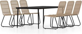 vidaXL Cena De 7 Pc Set Para Garden Oakage