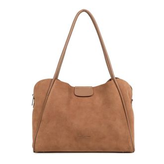 Lancaster Suede Ida Large Tote - female - Lancaster - Shoulder Bags - Brown - ONE SIZE - Bags