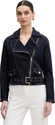 Gaud&igrave; Jassen, Dames, Blauw, M, Denim, Slim Denim Jacket
