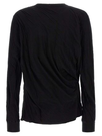 Rick Owens Mens Black Cotton T-Shirt