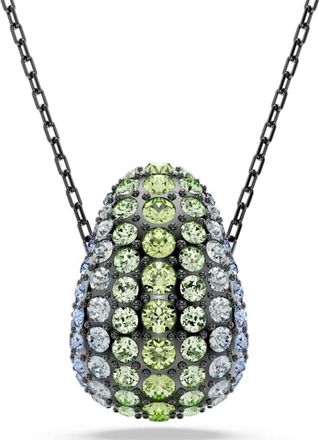 Swarovski Womens 5692112 Ladies Sublima Necklace - Black Metal - One Size