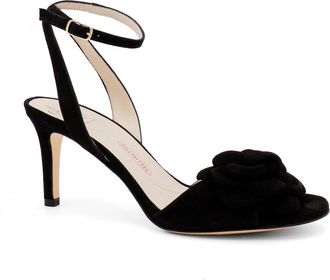 Amalfi By Rangoni Lambretta Ankle Strap Sandal in Black Cashmere at Nordstrom, Size 5.5