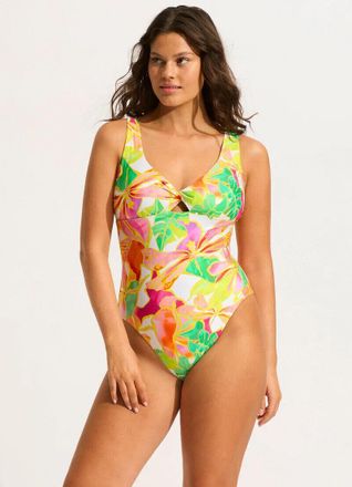 Seafolly Wonderland One-Piece Women Multicolor Tropical Twist Front