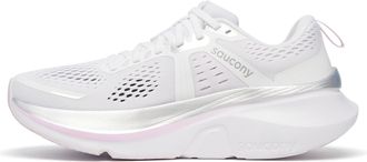 Saucony Womens Guide 18 Shoes, White/Fuchsia, 9.5 UK